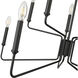 Raven 10 Light 36.1 inch Matte Black Chandelier Ceiling Light